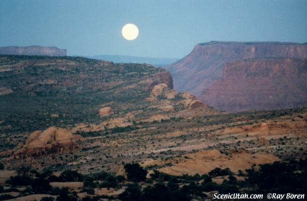 Moonrise over Colorado Plateau