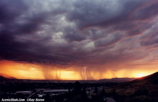 Lightning at Sunset