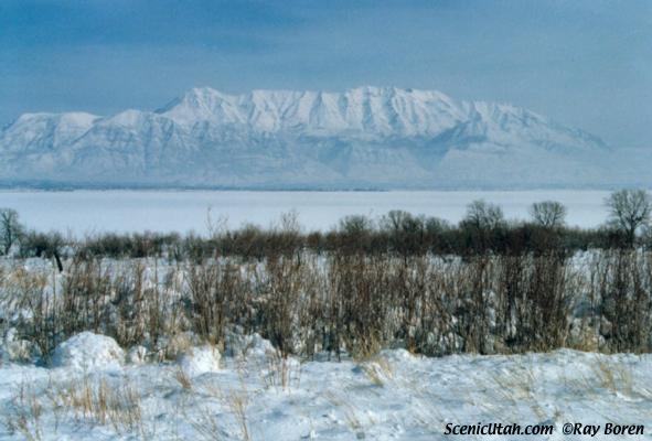 Mt. Timpanogos from West of Utah Lake